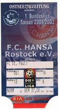 Ticket hansa rostock - ticket, fc