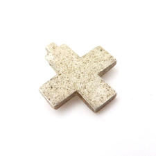 Süßer ESPRIT Kreuz Anhänger 925 Sterling Silber Cross Pendant Silver Cute *F