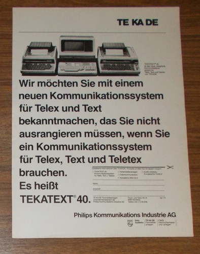 Seltene werbung philips tekade - philips,