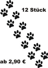 12 Katzenpfoten Pfoten Katze Aufkleber Auto Wandtattoo