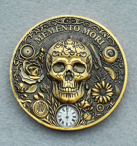Medaille memento mori - medaille,
