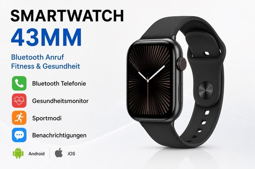 Smartwatch 43mm bluetooth - smartwatch,