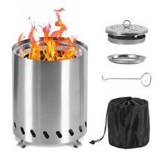 Feuerschale Mini Tischkami Feuerstelle Edelstahl Feuerkorb Rauchfreie Feuertonne