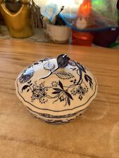 Blau Zwiebelmuster - Gebäck Dose Bonboniere mit Deckel - Hutschenreuther TOP