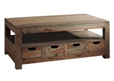 Massivholz Couchtisch 120x70