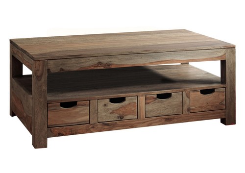 Massivholz Couchtisch 120x70