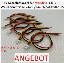 5x Anschlußkabel für