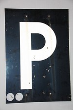 Strecken-Signalschild "Pfeiftafel" ; Original Schild