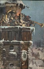 Trompeter Neujahr Uhr 