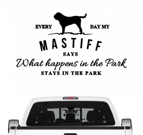 Mastiff vintage hundeaufkleber - vintage,