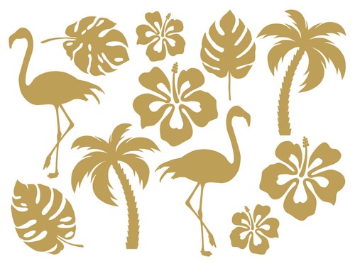 Tropical aufkleber flamingo - tropical,