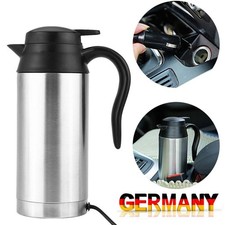 750ml 12V Auto Edelstahl Zigarettenanzünder Wasserkocher Elektro Camping Tragbar