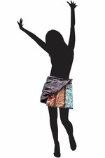 Zand Amsterdam Wickelrock Zum Wenden mit Tasche