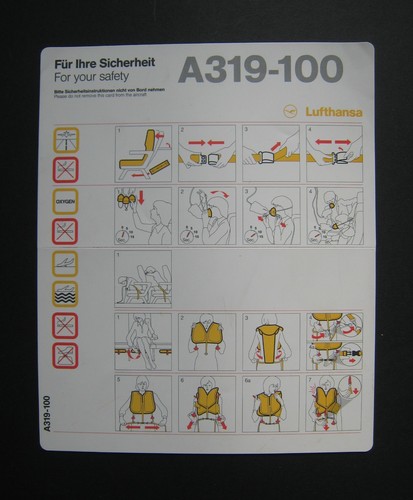 Lufthansa a319 100 safety - lufthansa, a319-100