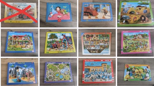 11x kinderpuzzle paket - 11x,
