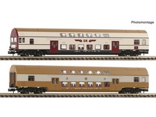 Fleischmann 6260074 - Personenwagen Set 1 Doppelstockwagen DR Ep.IV 2-teilig