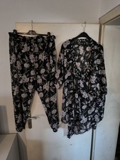 Damen Hosen Set Hose Und Bluse