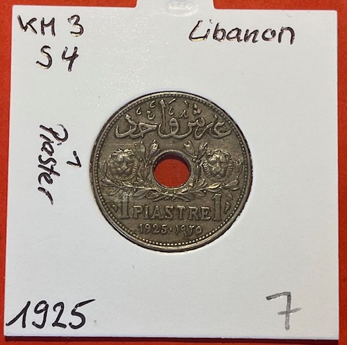 Libanon piaster 1925 3 - -,