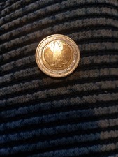 2 Euro Münze mit Einer Fehlprägung Am Unteren Rand Auf Der Rückseite 2018
