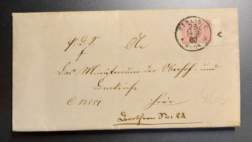 Brief 1880 königliches - 1880,