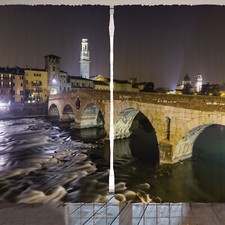 Landschaft Rustikale Gardine