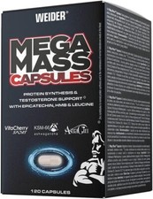 WEIDER Mega Mass Caps (120 Caps) Kapseln Supplemente Sport Fitness Muskelaufbau