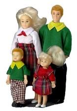 Puppenhaus Familie 4 Personen