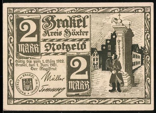 Notgeld brakel höxter - notgeld, /höxter