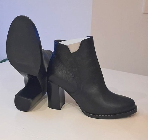 Damen echtleder stiefeletten - echtleder,