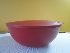 Tupperware Allegra Schüssel 5 L mit Deckel rot gold neuwertig 