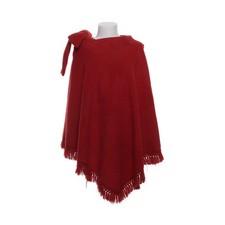 Poncho, Größe: L/XL, Rot, Einfarbig, Fleece, Damen -Bi2