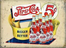 Vintage Metallplatte Pepsi