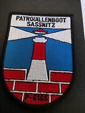 Aufnäher Patch Bundeswehr - DDR Volksmarine Patrouillenboot - Sassnitz