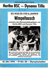 18.10.78 Uefa-Pokal Hertha BSC