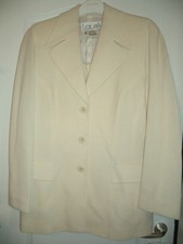 EDLES LUXUS STATEMENT Escada COUTURE Laurel KOSTÜM creme 40/42 NP1180,- LANDHAUS