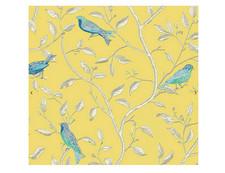 Exkl. SANDERSON Tapete England NEU OVP Dekor Finches gelb Mustertapete Vögel