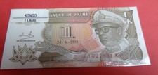 Banknote Kongo Zaire 1 Likuta