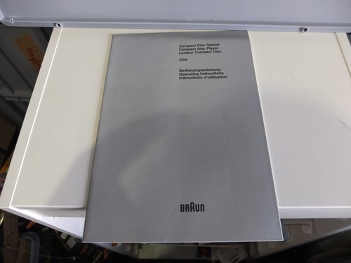 Braun cd4 bedienungsanleitung - braun,