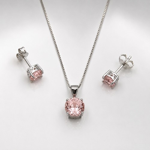 Schmuck set morganit 925silber - schmuck,