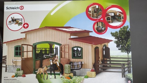 Schleich pferdestall - schleich, +