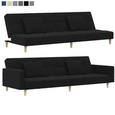 2-Sitzer Schlafsofa mit Kissen