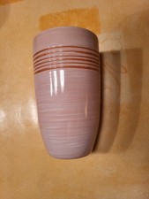 Vase Blumentopf rosa Steingut