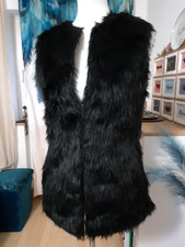 Damen Kunstpelz Weste 34 36 XS