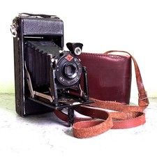 Agfa BILLY I JGETAR F:8.8 mit Anastigmat Faltbalgenkamera mit Ledertasche 