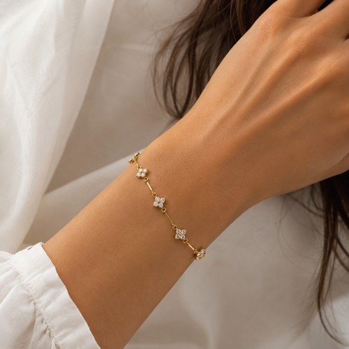 Kleeblatt armband damen - kleeblatt,