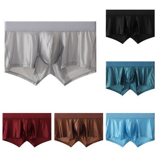 Herren eis seide boxershorts - eis,
