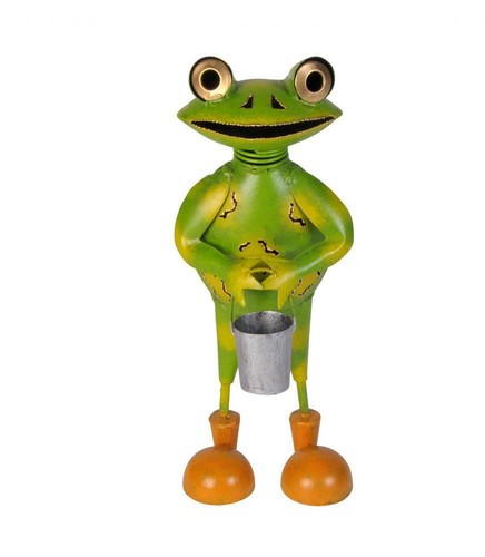 Frosch mit eimer stehend - mit,