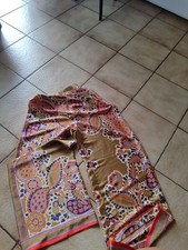 Zara Palazzo Hose Bunt Gr M Seiden Optik Hippie Boho Festival 