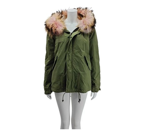 Mrs italy furs parka in - s,