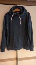 NAKETANO DAMEN KAPUZEN PULLOVER HOODIE BLAU GR.L